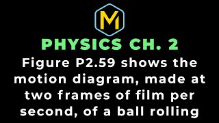 Famous 2.59 Mastering Physics Solution-"Figure P2.59 shows the motion diagram, made at two frames of film Wealth