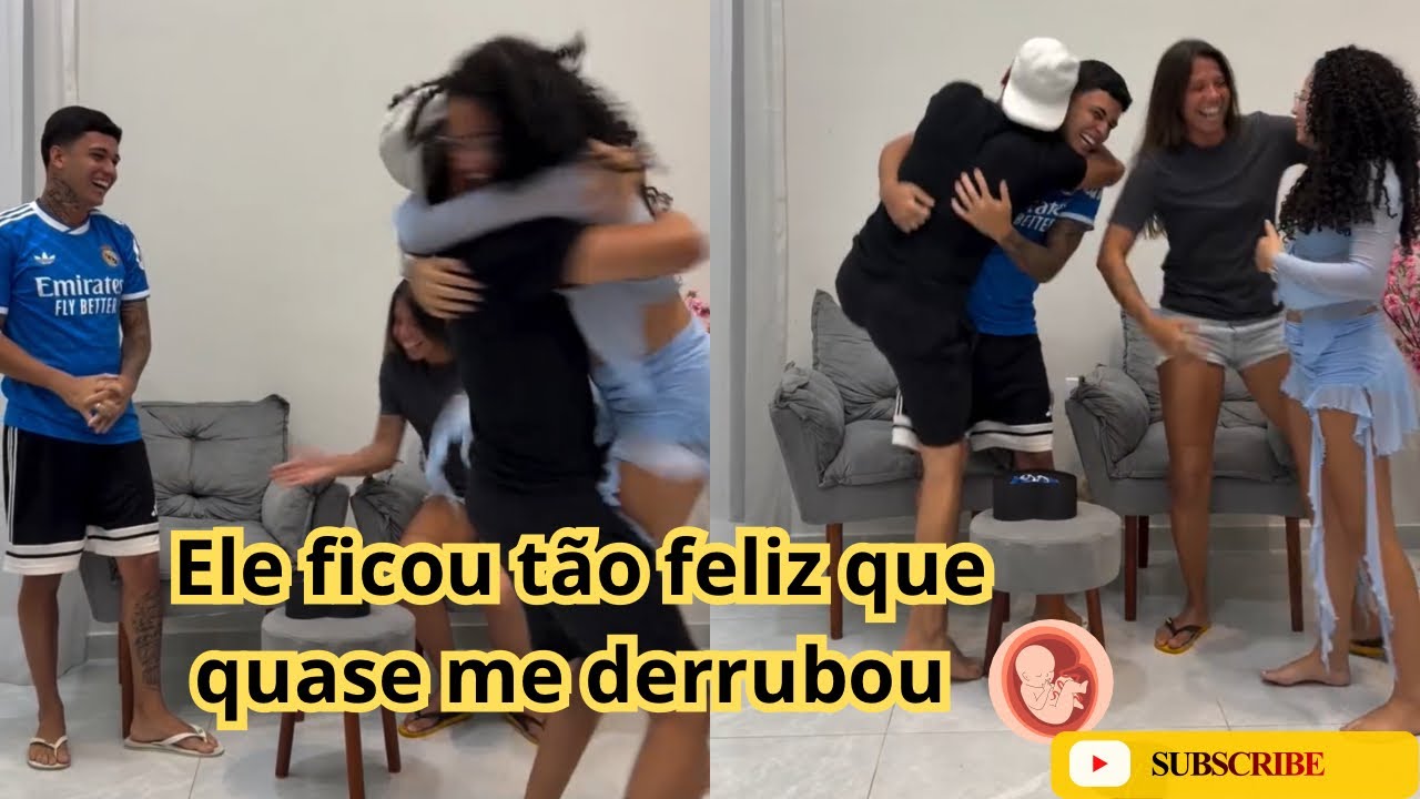 Descobriu a gravidez e quase me joga no chão 😱