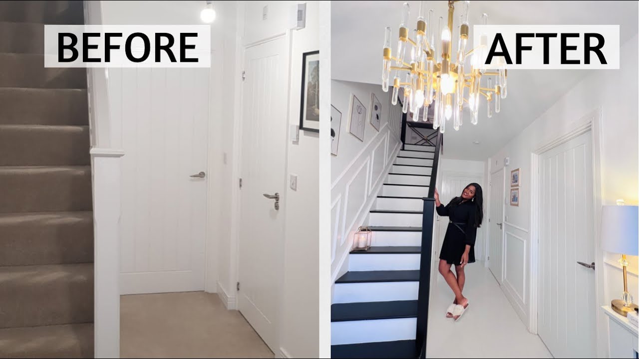 HALLWAY TRANSFORMATION ON A BUDGET DIY HALLWAY TRANSFORMATION