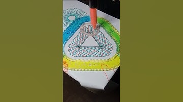 263ST. Beautiful Geometric Spirograph Combination #shorts