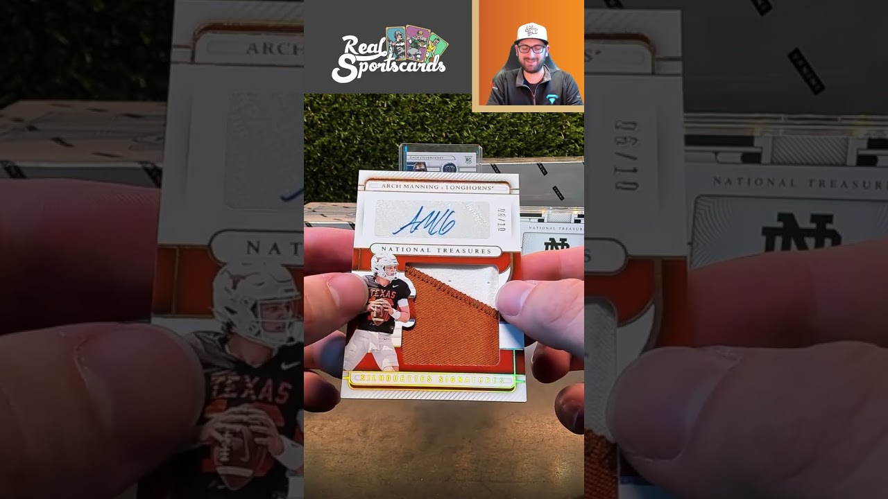 Arch Manning Patch Auto /10 from Panini National Treasures! 