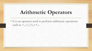 Arithmetic Operators-C language-Tamil