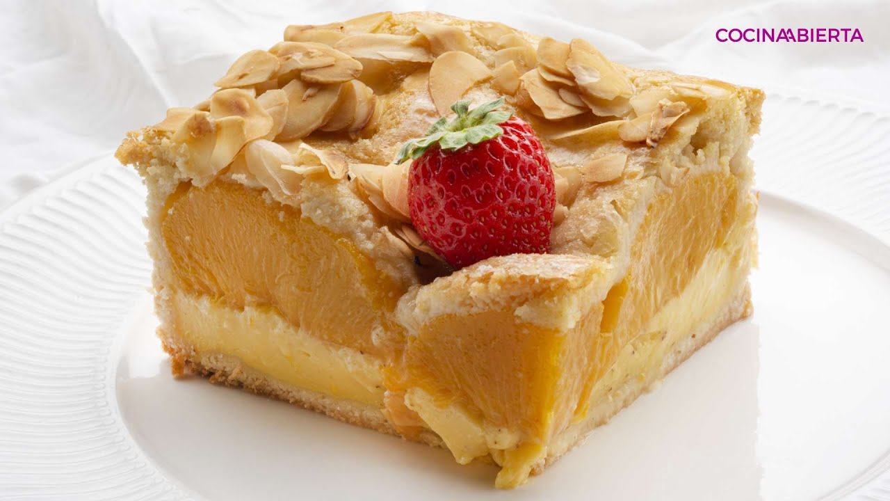 Tarta de melocotón en almíbar: un pastel de Eva Arguiñano más que delicioso //Cocina Abierta