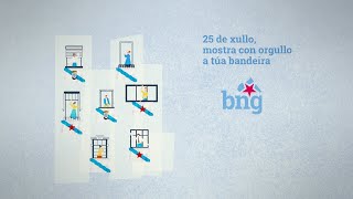 A nosa bandeira é a bandeira da nación que compartimos, Galiza