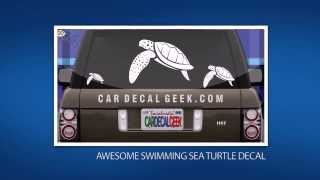 10 Awesome Sea Turtle Car Window Decals & Stickers
