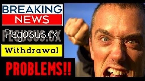 Pegasus.cx Begins Exit Scam, Huge Withdrawal Problems! | Not Paying Out?