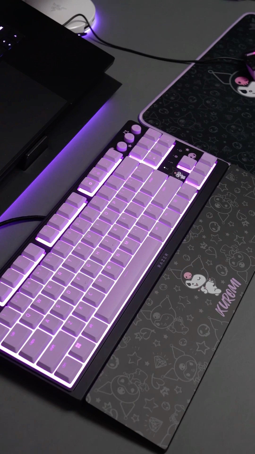 キーボード Razer Ornata V3 TKL US Kuromi edition Razer Ornata V3 Tenkeyless - Kuromi Edition Keyboard : Target