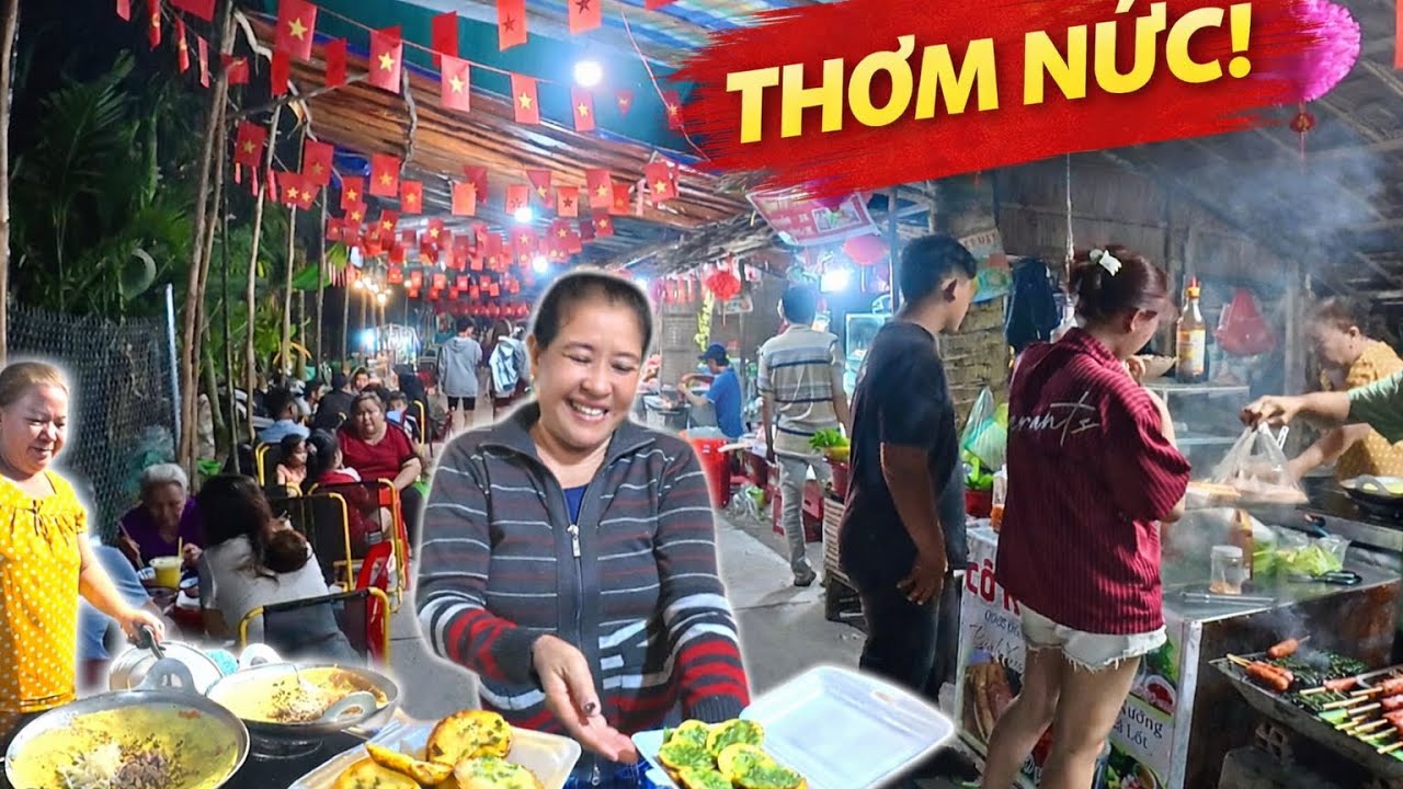 Cận Tết Về Chợ Quê Ăn Bánh Khọt, Bánh Xèo – Thơm Nức Cả Góc Chợ!