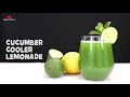 Cucumber lemon cooler  homemade lemonade  cucumber cooler drink