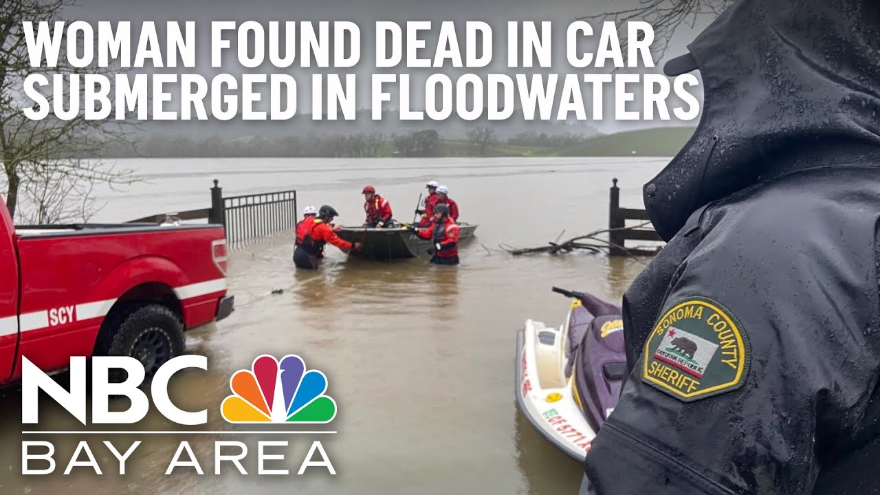 Woman Found Dead in Car Submerged in North Bay Floodwaters - YouTube