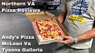 Northern Virginia Pizza Reviews Andy's Pizza (Sicilian) McLean VA Tysons Galleria