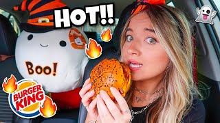 Eating Burger King NEW Ghost Pepper Whopper!