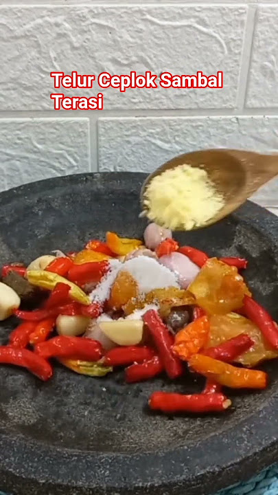 Delicious Fried Egg Recipe with Shrimp Paste Sambal #shorts #viral