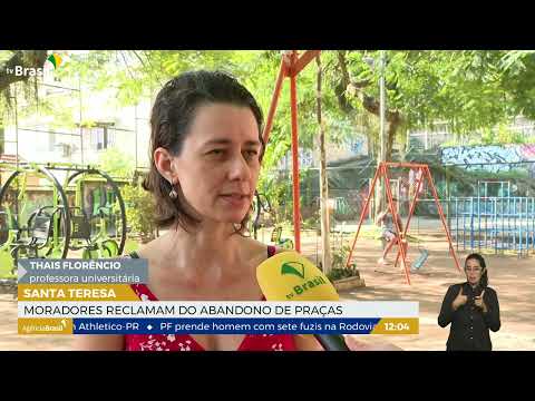 RJ l Moradores reclamam do abandono de praças em Santa Teresa