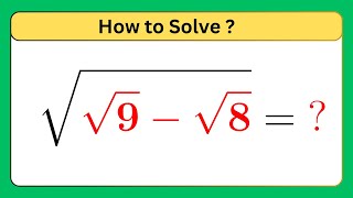 Germany | can you solve | A Nice Math Olympiad Question | A Nice Square Root Math Simplification
