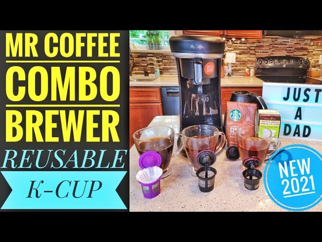 Mr. Coffee Pod and 10-Cup Space-Saving Combo Brewer in Black