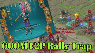 Lords Mobile F2P 600M Rally Trap Kvk Lords Mobile Gameplay