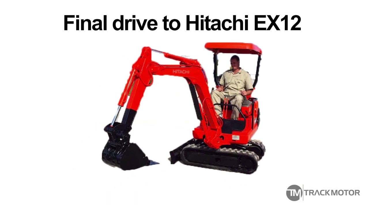 From 820 EUR final drive Hitachi EX12, Track motor, travel motor
