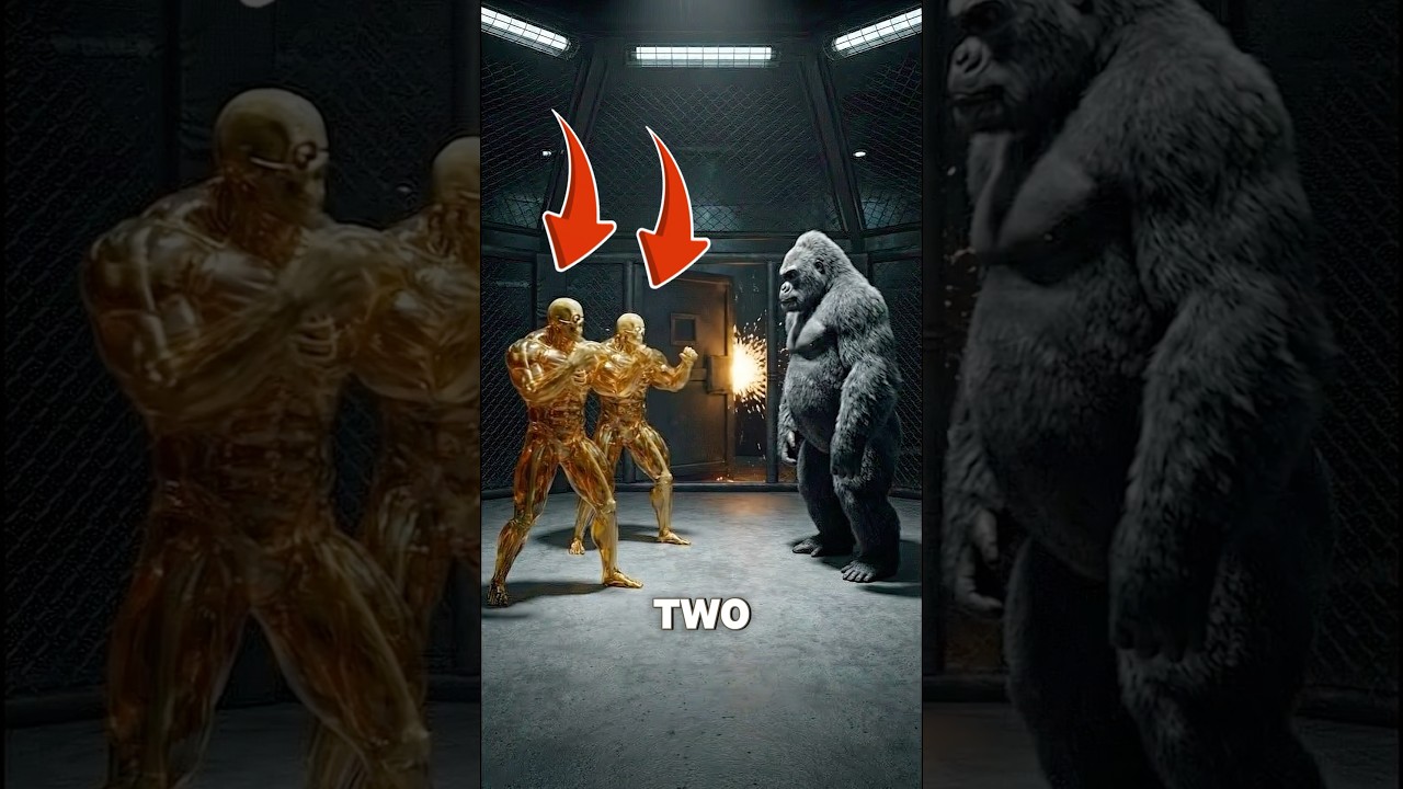 2 Strongest Humans vs 1 Gorilla 🦍💀