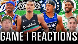Game 1 Reactions: Wemby's HISTORIC debut, Magic UPSET Pistons, Celtics &amp; Thunder DOMINATE | NerdSesh