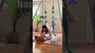 POV: rainy days are better in a hammock ☔️