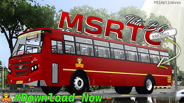 New Realistic MSRTC BS6 Bus Mod | Release | Password In Video | KRB2002