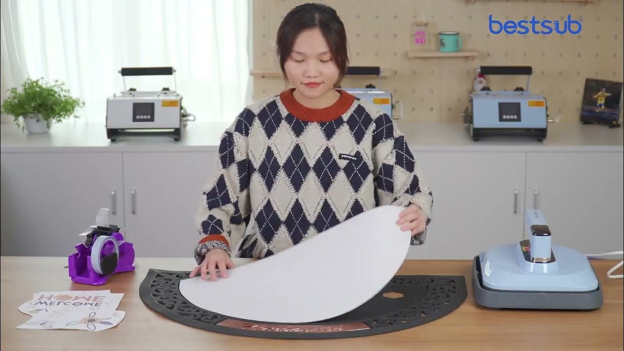How to Print Sublimation Doormat With Heat Press For Beginners YouTube