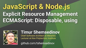 💡 Using & Disposable: Explicit Resource Management in JavaScript, TypeScript, Node.js українською