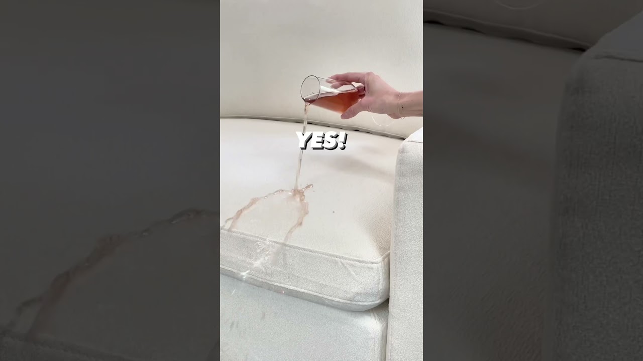 The sofa company that’s water-repellent, stain resistant, and washable? Yep, that’s us!