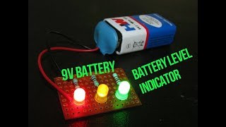 HOW TO MAKE 9V BATTERY LEVEL INDICATOR