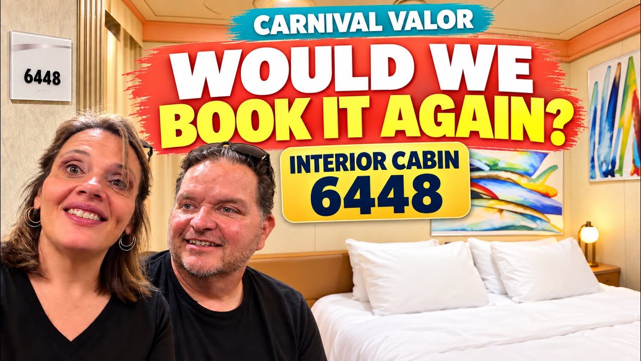 Carnival Valor Interior Cabin 6448 Tour | Would We Book It Again?