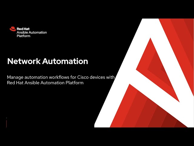 Manage your Cisco devices with Red Hat Ansible Automation Platform