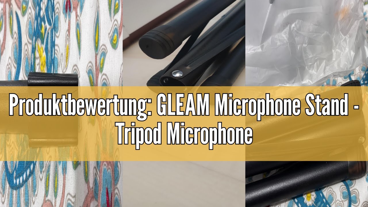 Produktbewertung: GLEAM Microphone Stand - Tripod Microphone Stand with Carry Bag (Tripod)