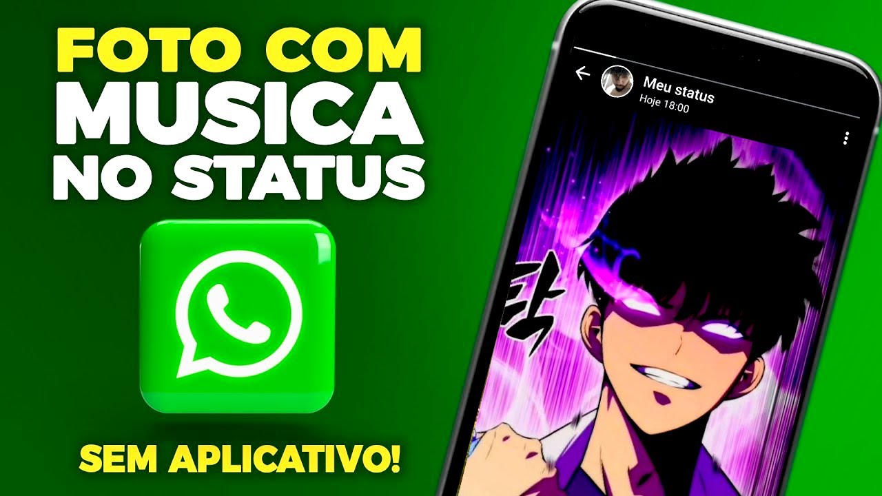 Como Postar FOTO Com MUSICA no STATUS do WHATSAPP Sem Aplicativo - YouTube