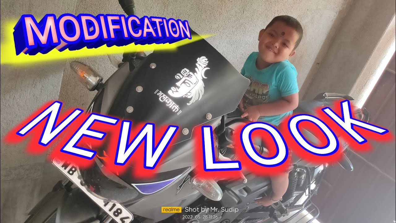 TVS Apache RTR 160 Windshied & Visor Modification/Yamaha Fazer's Windshied install on TVS Apache 160