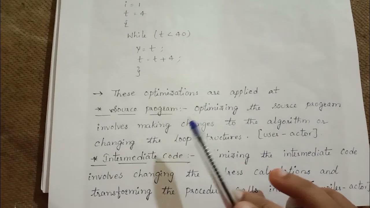 Induction Variable and Strength Reduction Compiler Design YouTube