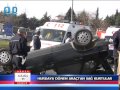 HURDAYA DÖNEN ARAÇTAN SAĞ KURTULAR