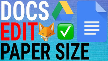 Google Docs: Change Paper Size / Orientation / Margins