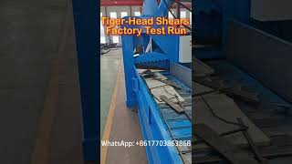 Hydraulic Tiger Head Shears Test Run | Powerful Scrap Metal Cutting Solution