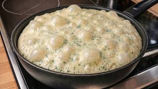 I Don't Buy PIZZA Anymore! Liquid Garlic Dough! No oven, No knead!