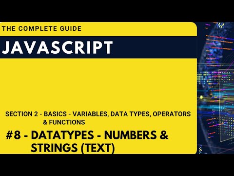 JavaScript Data Types   Numbers & Strings Text | Hindi | JavaScript The Complete Guide