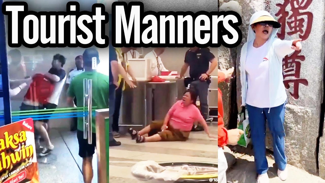 Chinese tourist freak outs