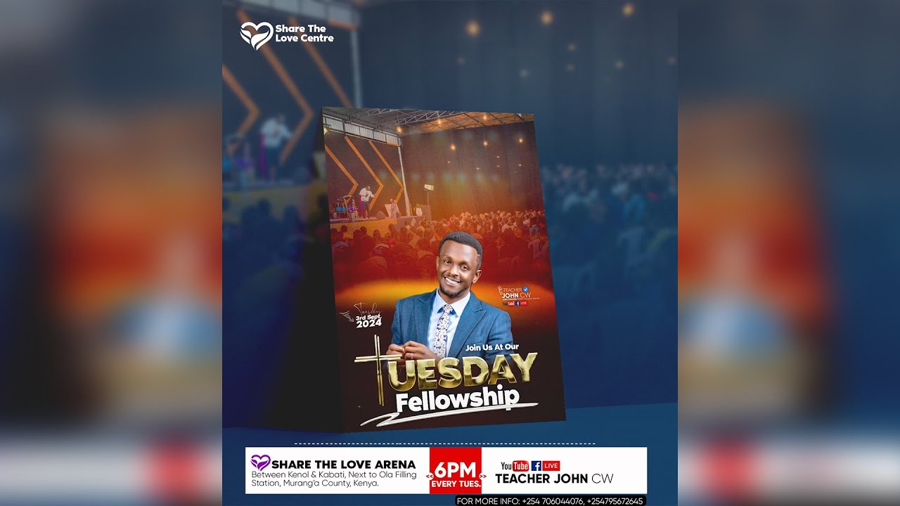 WELCOME TO TUESDAY FELLOWSHIP WITH TR. JOHN CW || 10/09/2024 ||