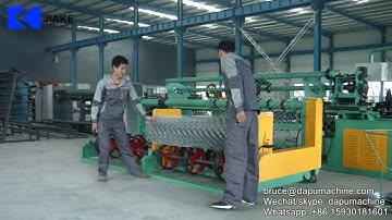 DP25-80 Double wire full automatic chain link fence machine, diamond mesh making machine