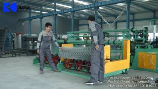 Dp25-80 Double Wire Full Automatic Chain Link Fence Machine, Diamond Mesh Making Machine