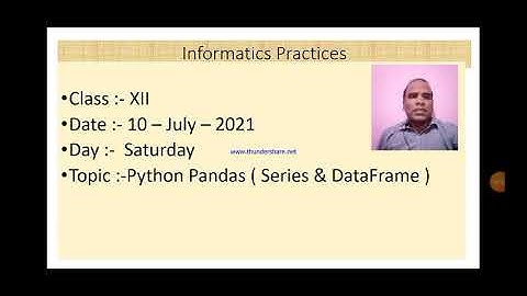 Class XII Informatics Practices 10 07 2021 By Mr  Praveen Singh