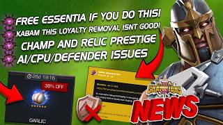 Kabam Respond To Removed Loyalty Its Impact Free Essentia Doing This AI Issues More MCN