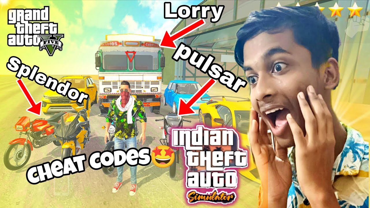 INDIAN GTA 5 CHEAT CODES...🤩🤑 Indian Theft Auto Simulator In