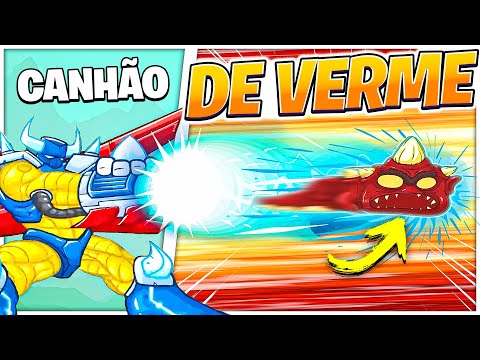 EXPLODINDO UM VERME COM O MEGAZORD | Kick the Critter