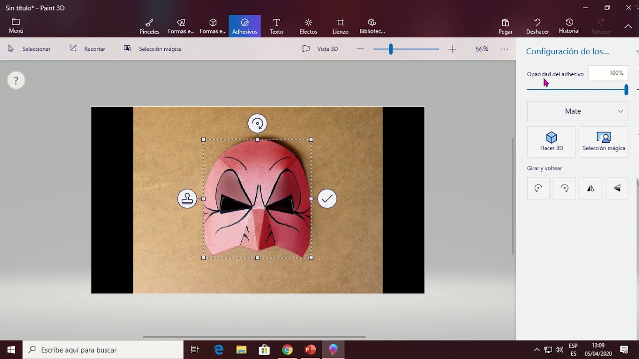 Quitar fondo a imagen en Paint 3D - YouTube